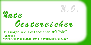 mate oestereicher business card